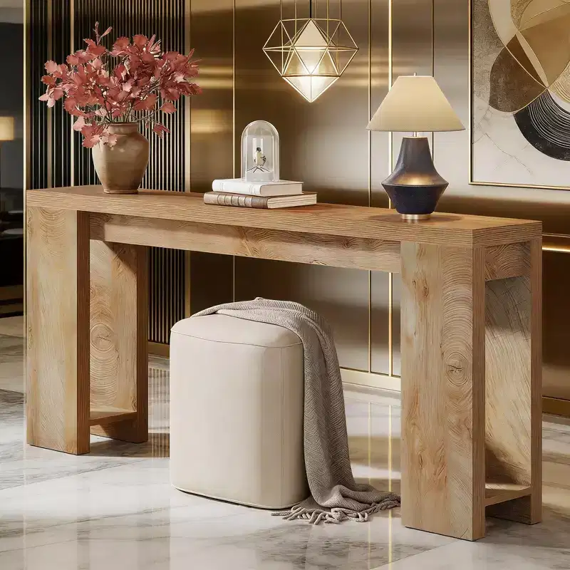 Wood Console Table, Farmhouse Sofa Table Entryway Table