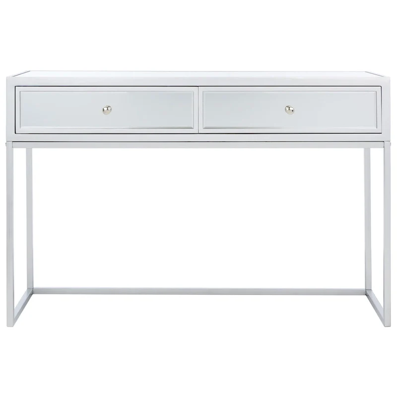 Ethyle 2-Drawer Mirrored Desk
