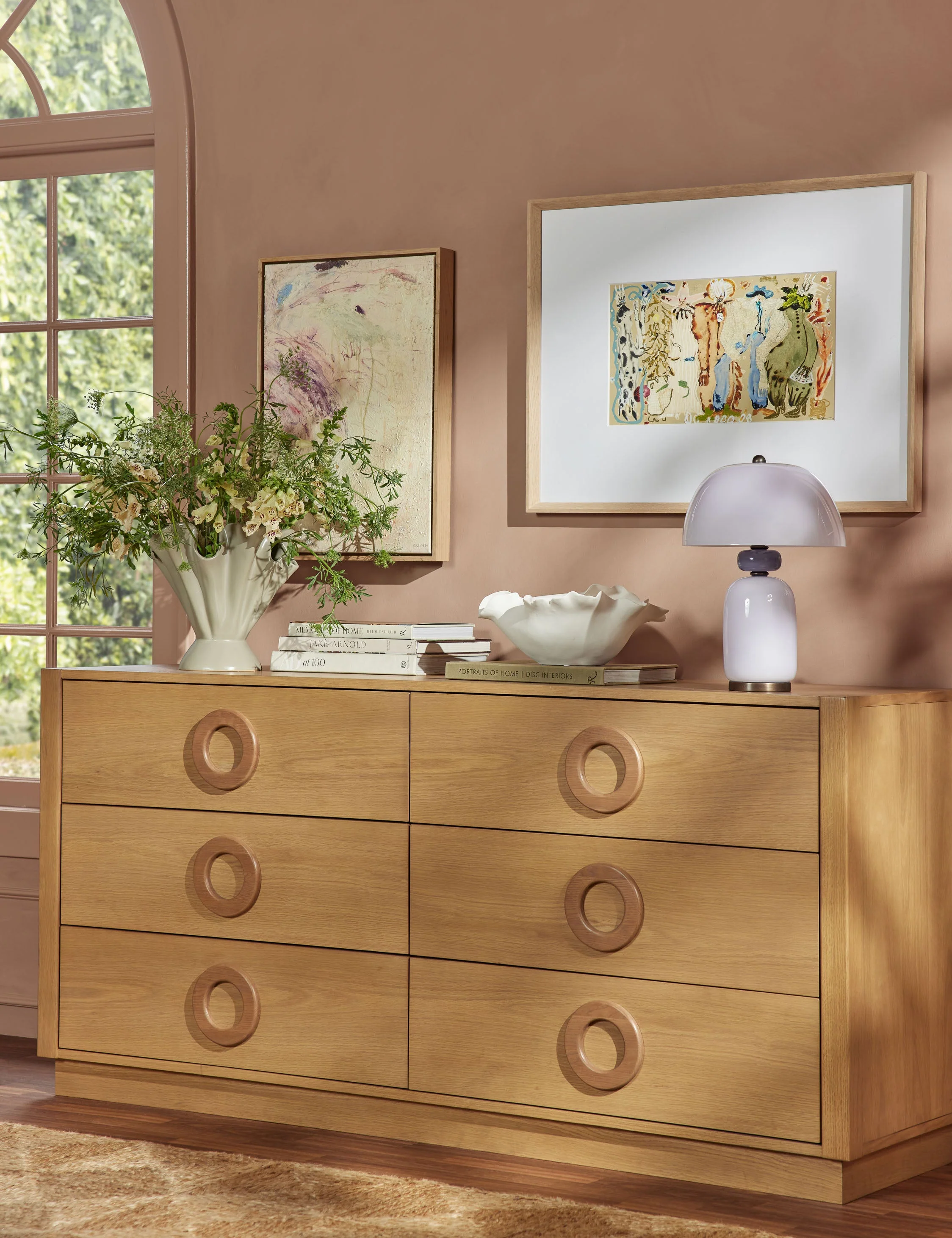 6-Drawer Dresser - Our dresser brings a warm, modern shape to bedroom