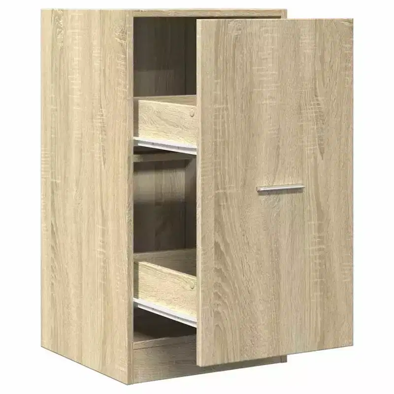 vidaXL Apothecary Cabinet Sonoma oak Engineered wood Medium