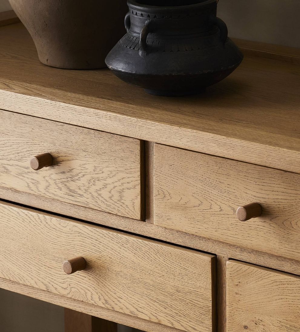 Console Table ¨C Sculptural Buffet with Softened Edges, Clean Lines, Light yet Grounded Design, Versatile Entryway or Living Space Storage, 60W x 16D x 30H