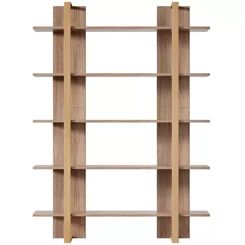 Nightstand with 2 Drawers and Open Shelf, Bedside Table with Storage for Bedroom