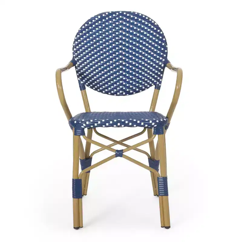 Christopher Knight Home Paul Patio French Country Rattan Bistro Chairs (Set of 2)