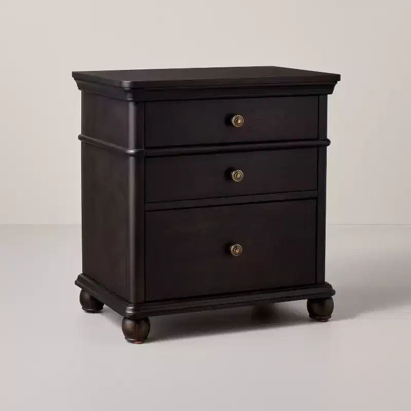 3pc Classic 3 Drawer Wooden Nightstands - Hearth & Hand with Magnolia
