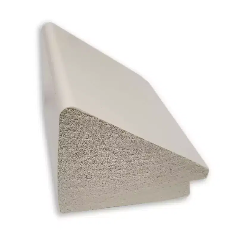22" x 28" Non-Beveled Wedge White Bathroom Wall Mirror - Amanti Art: Modern Rectangle, Includes Mounting Hardware