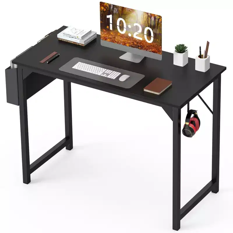 40 Inch Game Computer Desk with Storage, Home Office Modern Simple Style PC Table for Youth Student Adult