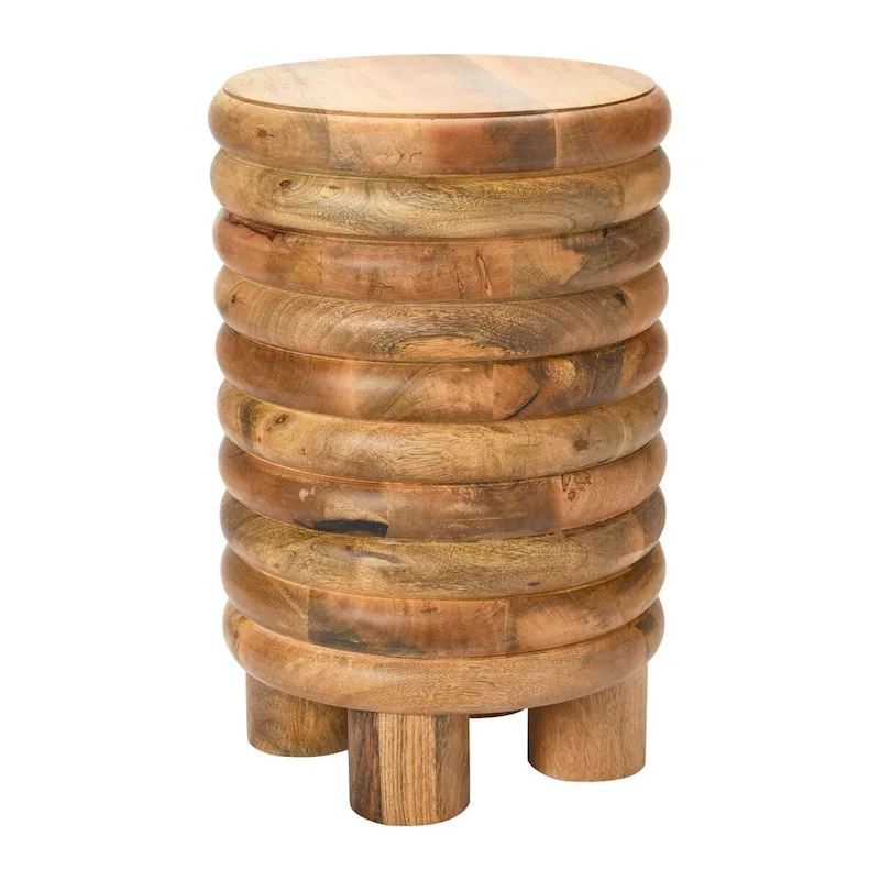 Vintage Solid Wood End Table or Stool
