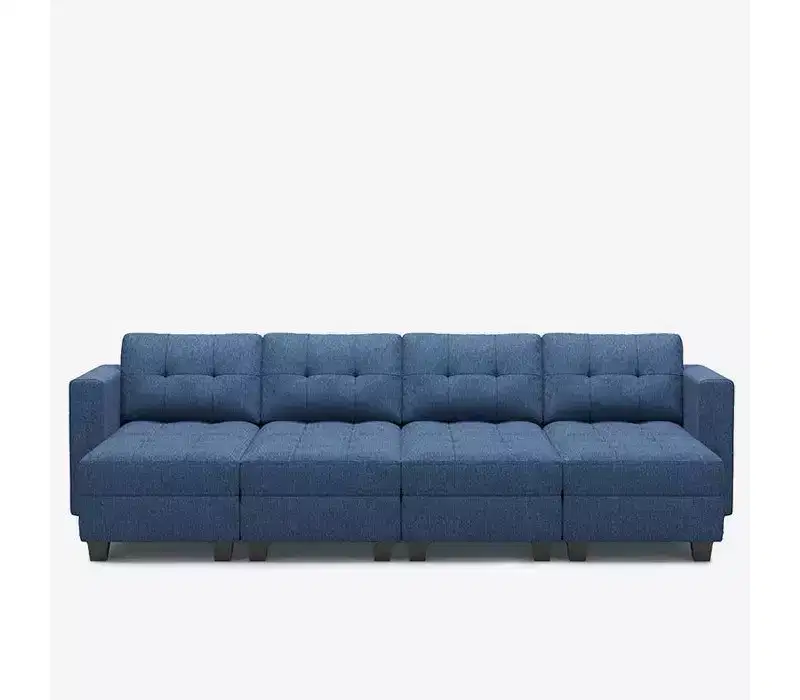 Modular Weave Sleeper Sofa with Storage Seat (8 Seats + 6 Sides)