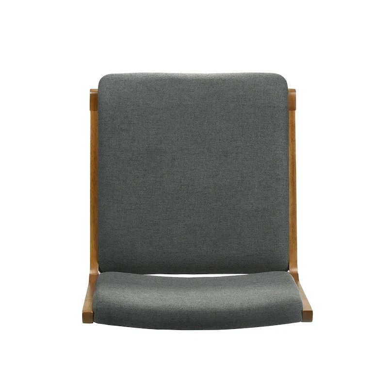 Contemporary Upholstered Dining Chair with Rubberwood Frame, Set of 2