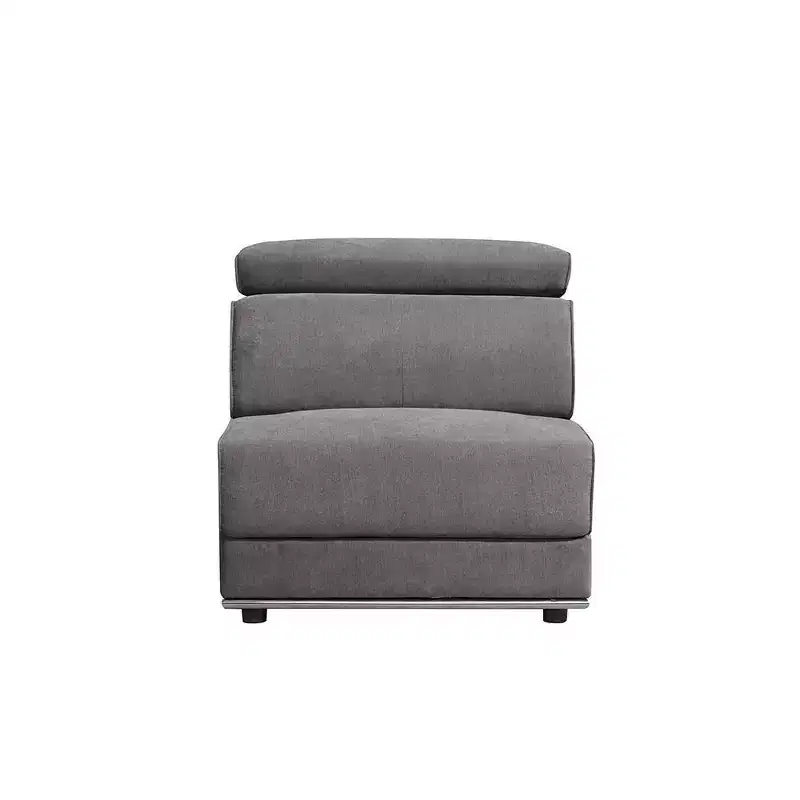 Acme Furniture Alwin Accent Chair Dark Gray Fabric