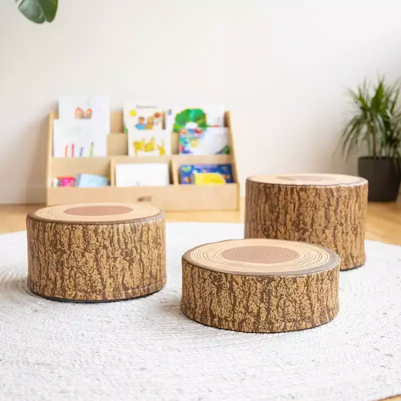 SoftZone Tree Stump Stool Set 3-Piece