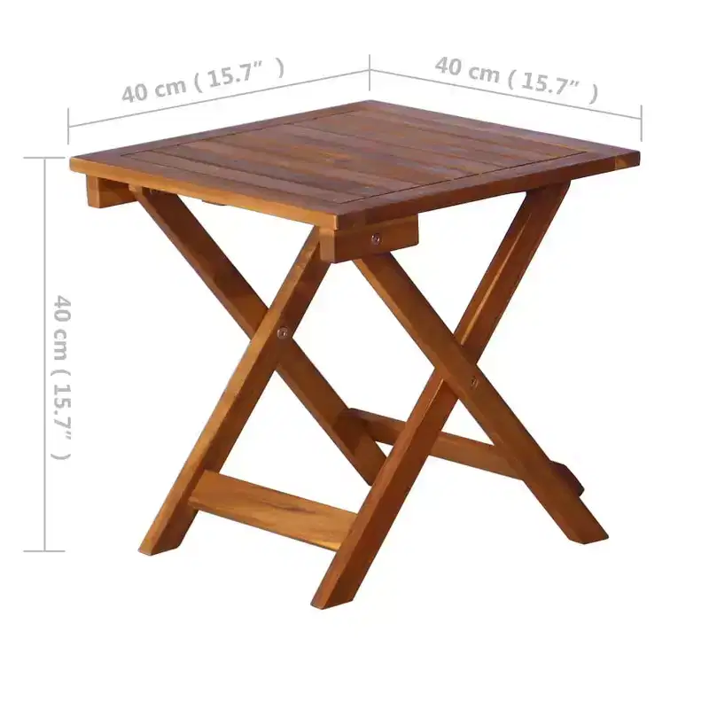 vidaXL Sun lounger 21.65 x 72.44 x 25.20 in Solid Acacia Wood