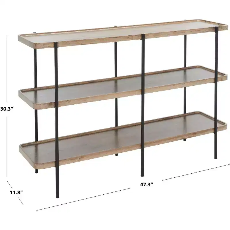 Atwell 2 Shelf Console Table - CNS4204A - Brown - Safavieh