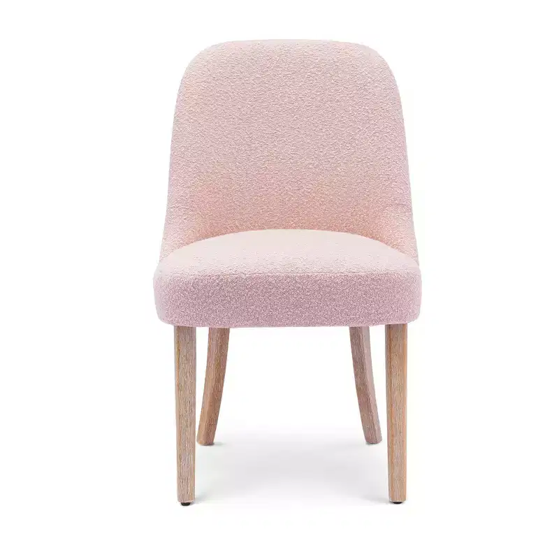 Mid-Century Modern Boucle Upholstered Dining Chair, Set of 6, Water-Resistant Fabric