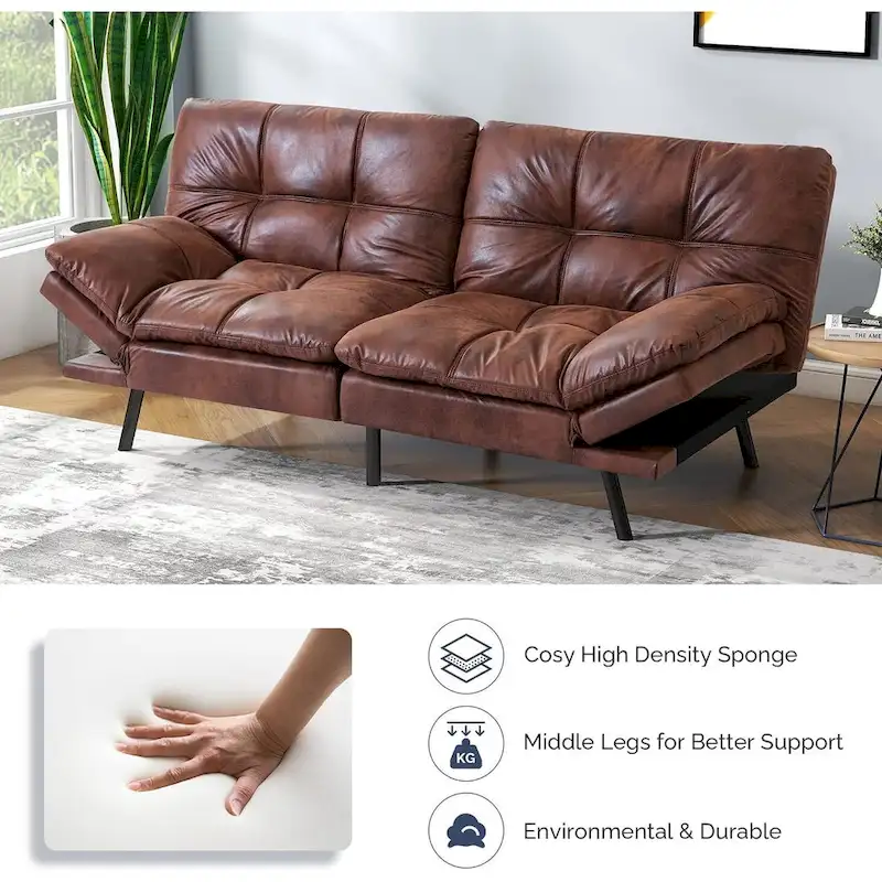Power Leather Home Theater Recliner Seating — Row of 2
