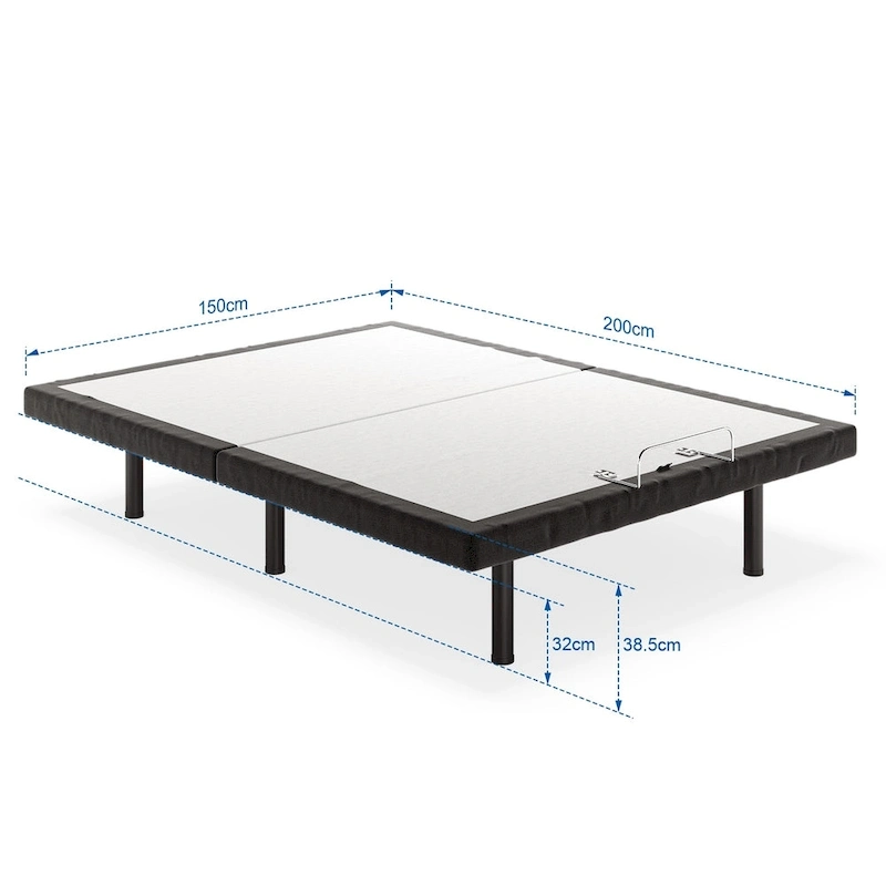 Massaging Zero Gravity Adjustable Bed with Wireless Remote