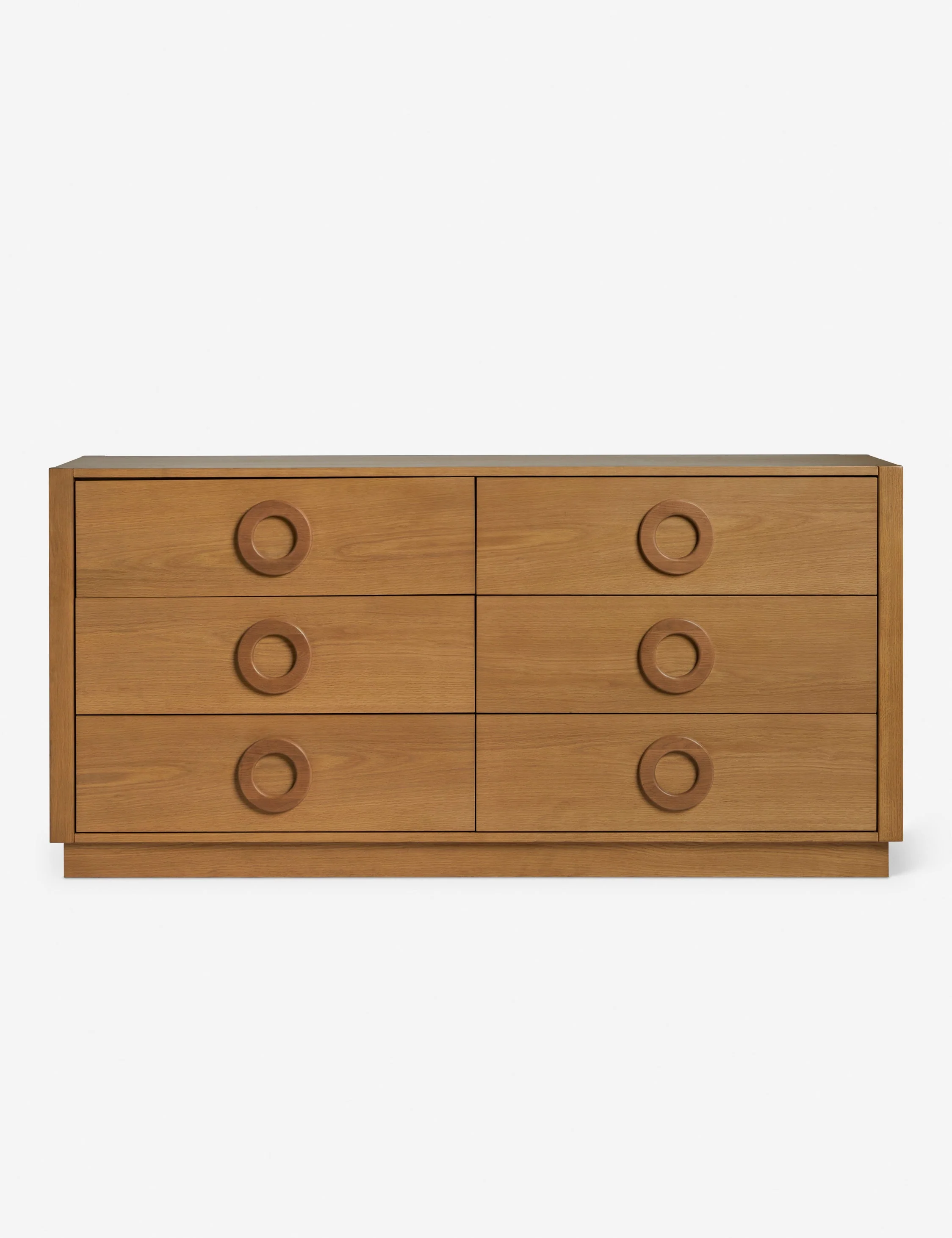 6-Drawer Dresser - Our dresser brings a warm, modern shape to bedroom