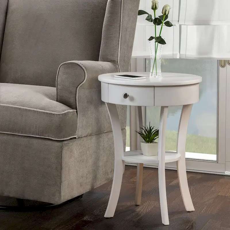 Convenience Concepts Classic Accents Schaffer 1 Drawer End Table with Shelf