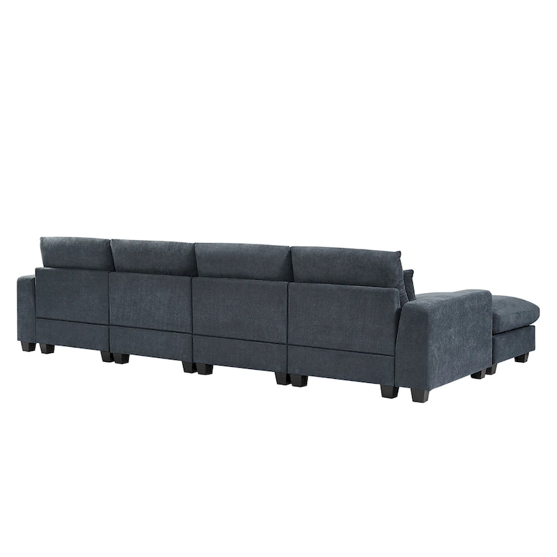 Modern L-Shape Sectional Sofa with Reversible Chaise