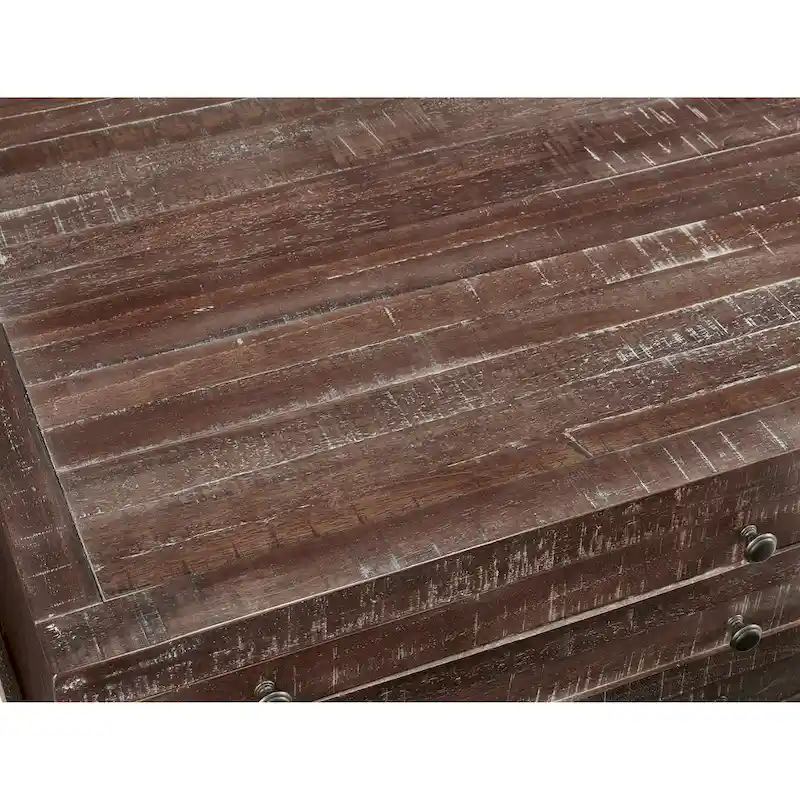 Townsend Solid Wood Castered Coffee Table in Java