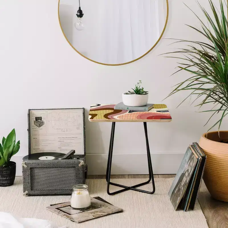 Retro Fusion Side Square Table