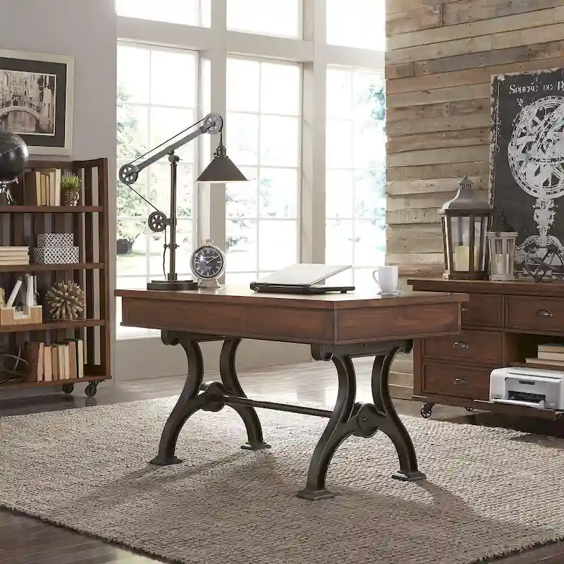 Cobblestone Brown Writing Desk