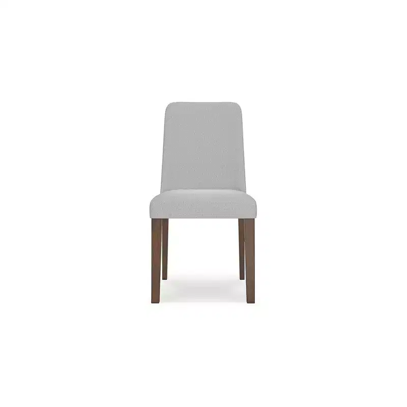 Signature Design by Ashley Lyncott Contemporary Dining Room Upholstered Side Chair with Foam Cushion, Set of 2, Cream & Brown
