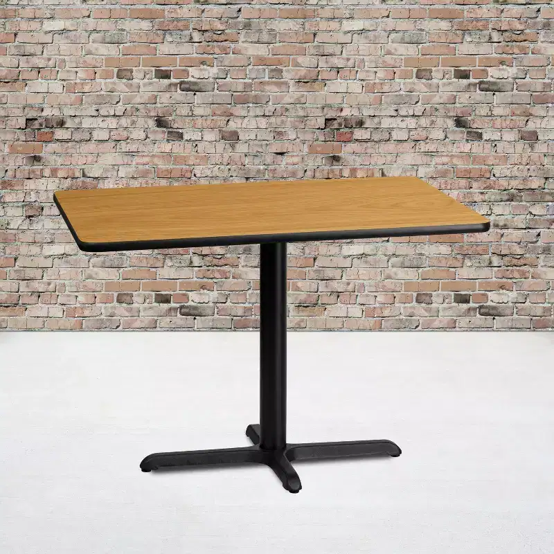 30x42 Rectangular Laminate Table with 23.5x29.5 Table Height Base