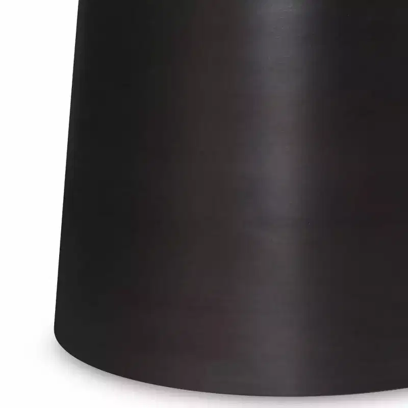 Round Metal Accent Side Table – Silver / Gold / Antique Copper / Gold-Black Ombré – 1 Piece