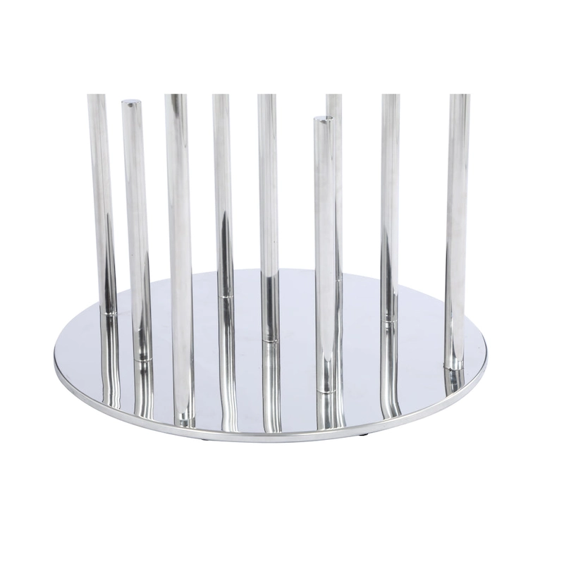 Somette 8511 Round glass dining table - Grey