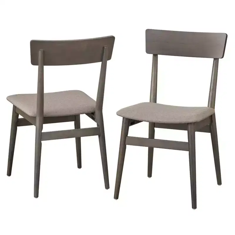 Lifestorey Set of 2 Newington Mid-Century Dining Chairs
