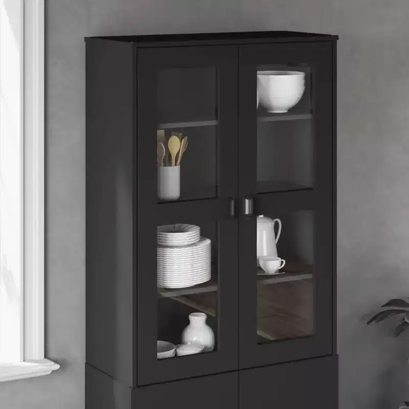 Wood Composite Highboard Cabinet 31.5''W x 43.3''H x 13.8''D