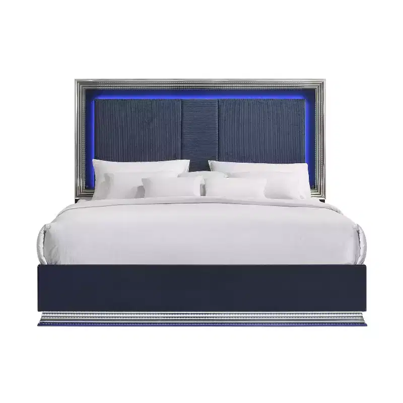 HomeStock Oak and White Mirror with LED Lighting  Stylish Modern Mirror for Bedroom or Vanity Space