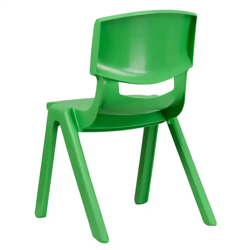 Emma and Oliver 5 Pack Plastic Stackable School Chair with 15.5'' Seat Height