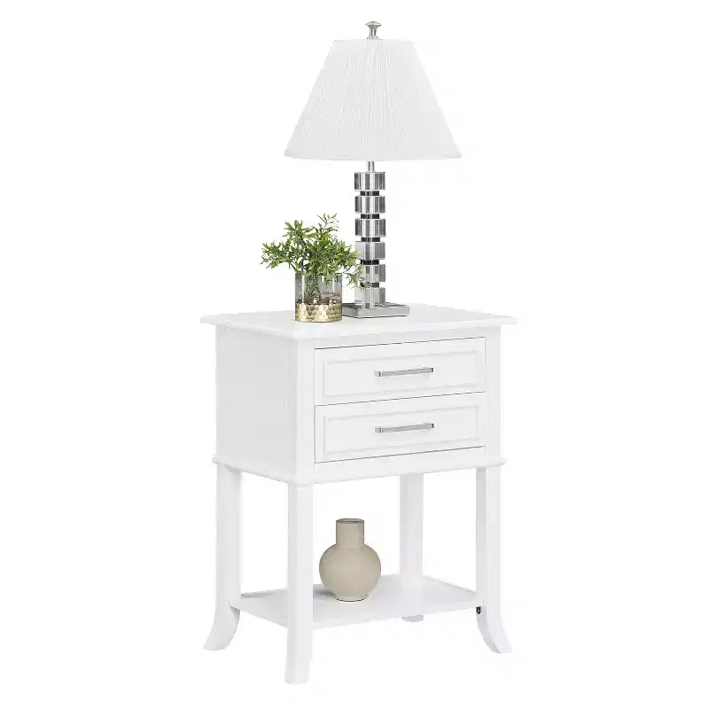 28.75 in.H White Color Rectangle Wood Table Top End Table 1 -piece