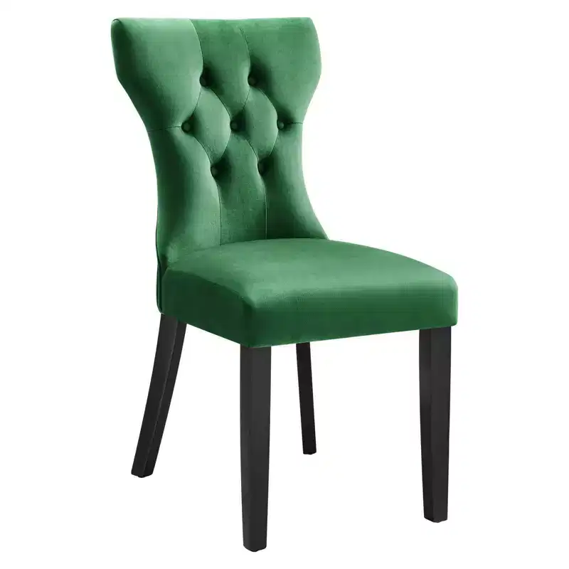 Set of 2 Silhouette Performance Velvet Dining Chairs - Modway