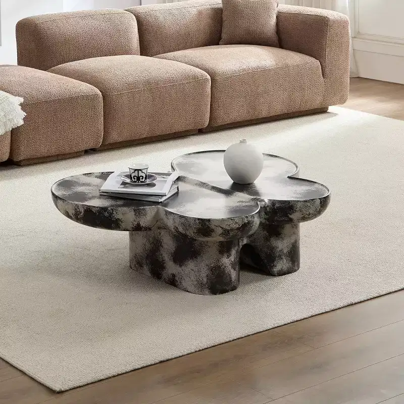 Modern Butterfly Coffee Table with Matte Finish, Unique Accent Table, Small Center Table for Living Rooms or Apartments - Panipeachy