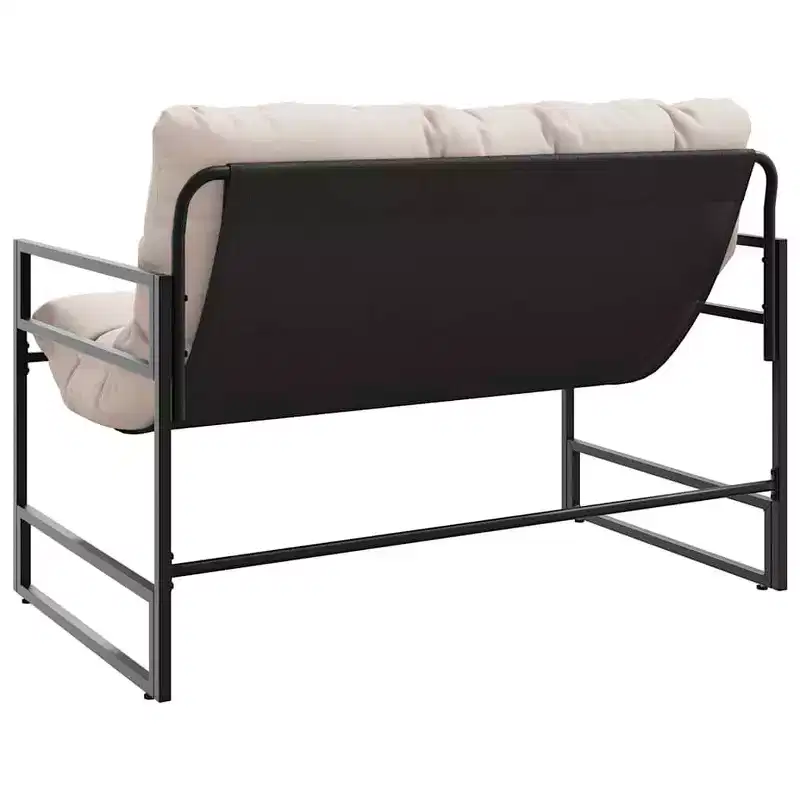 Garden Bench with Cushion in Taupe