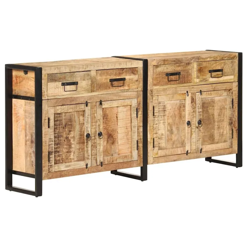 Sideboard 67.7x13.8x31.5 Solid Mango Wood