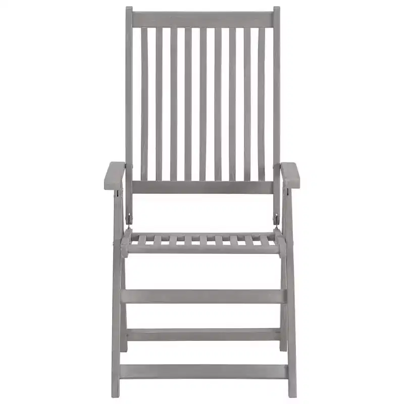 vidaXL Garden Chair Set of 6 Solid Acacia Wood Standard Foldable
