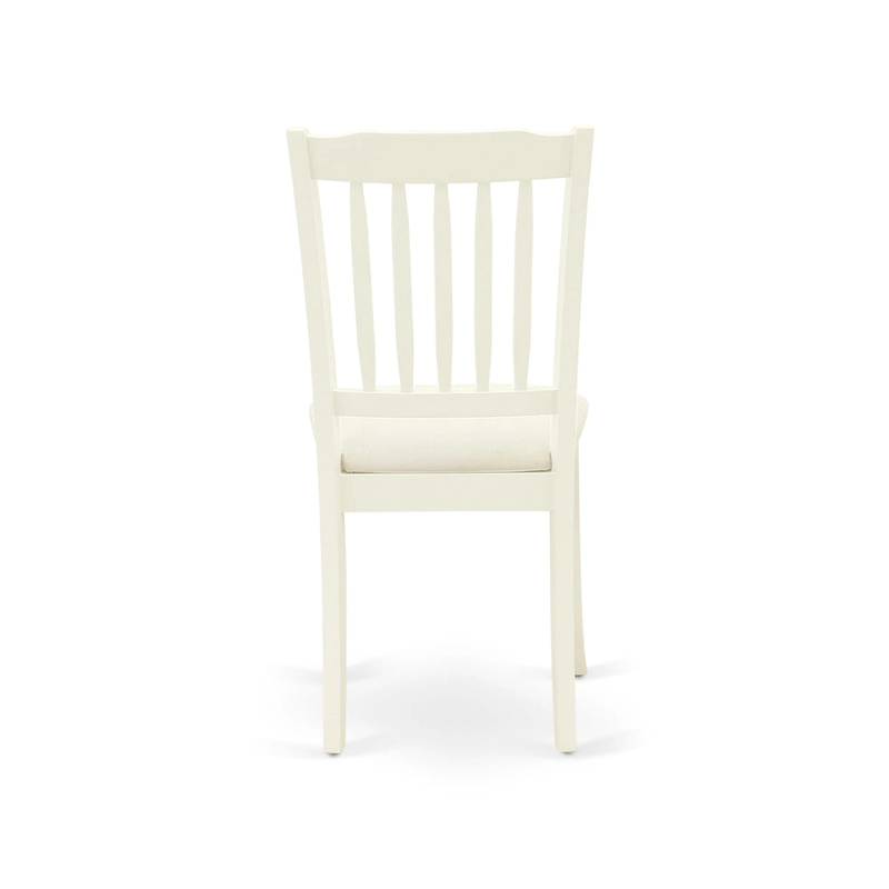 East West Furniture Dining Set Includes a Dining Room Table and Linen Fabric Kitchen Chairs,(Finish & Pieces Options)