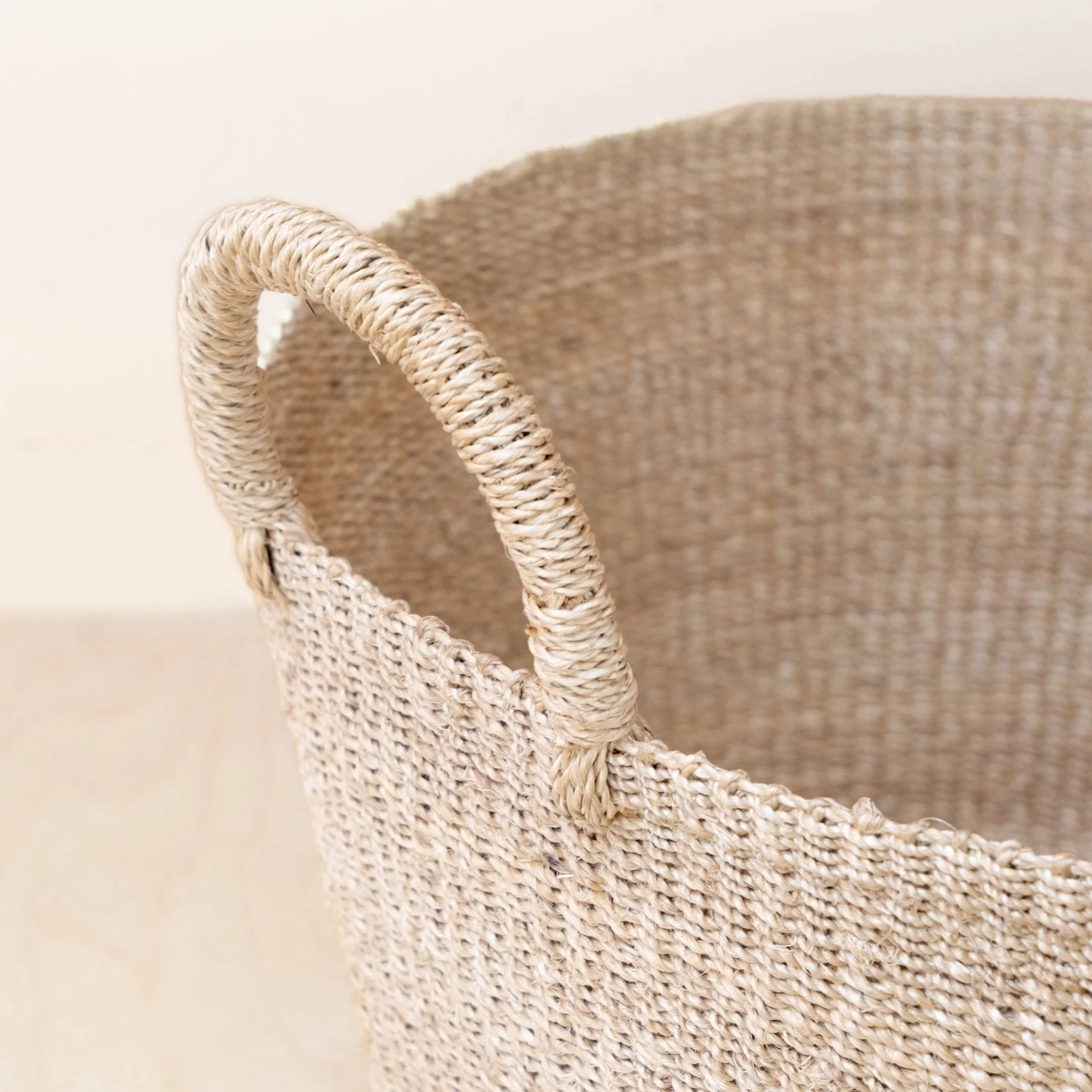 Large Round Woven Basket - Modern Baskets
