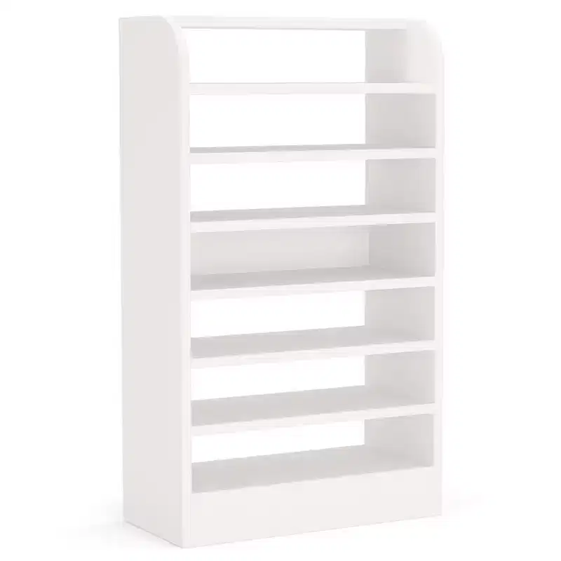 Tribesigns 8-Tier Open Wooden Shoe Cabinet