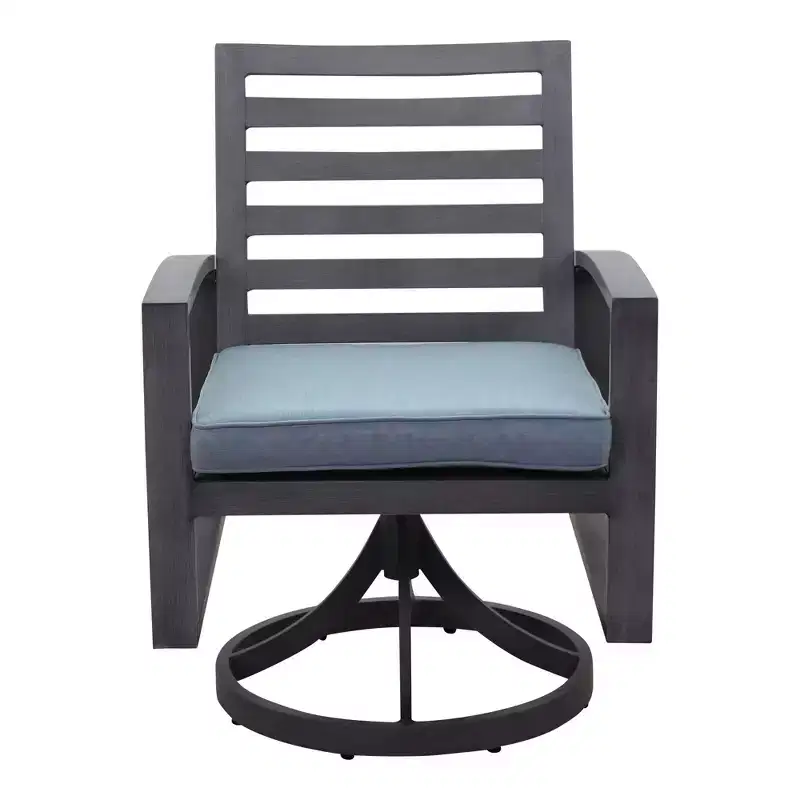 Courtyard Casual Cabo Alum Swivel Rocker Aluminum Frame with Sunbrella Cushions