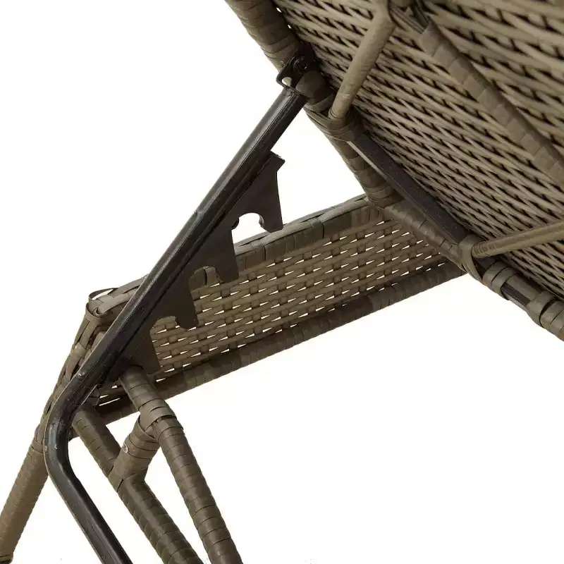 vidaXL Sun Lounger Grey