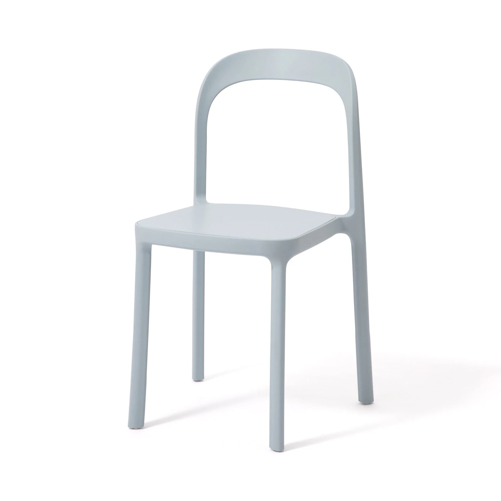Light Blue Stackable Molded Resin Chair