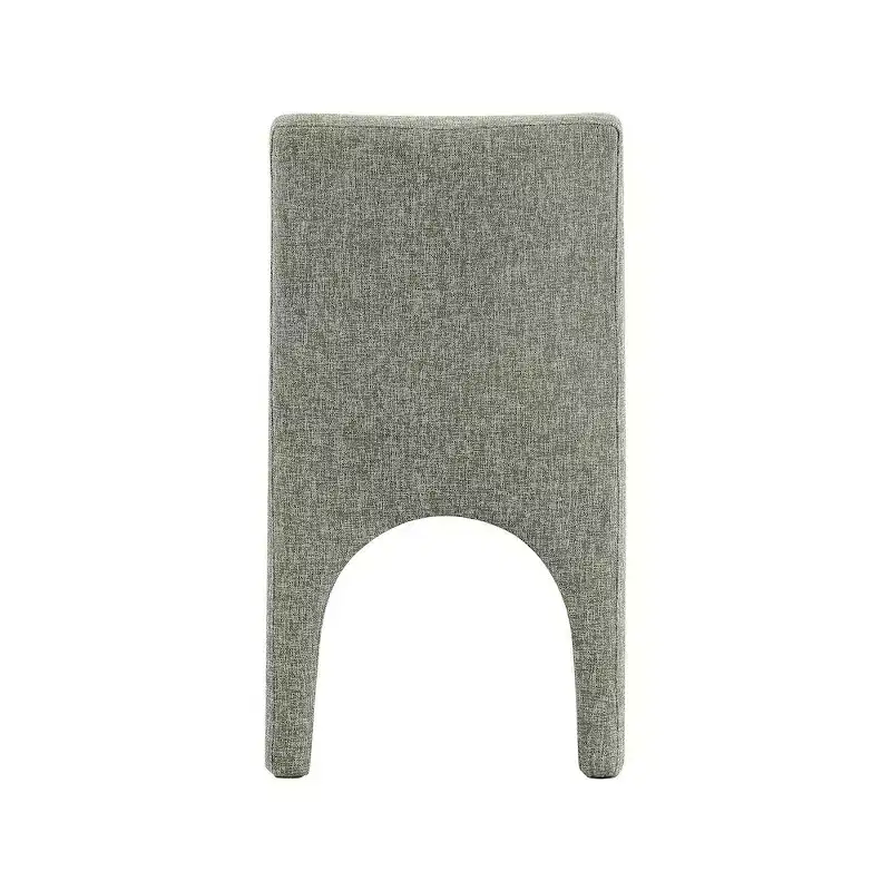 Meridian Furniture Gramercy Green Linen Textured Fabric Dining Chair, Set of 2