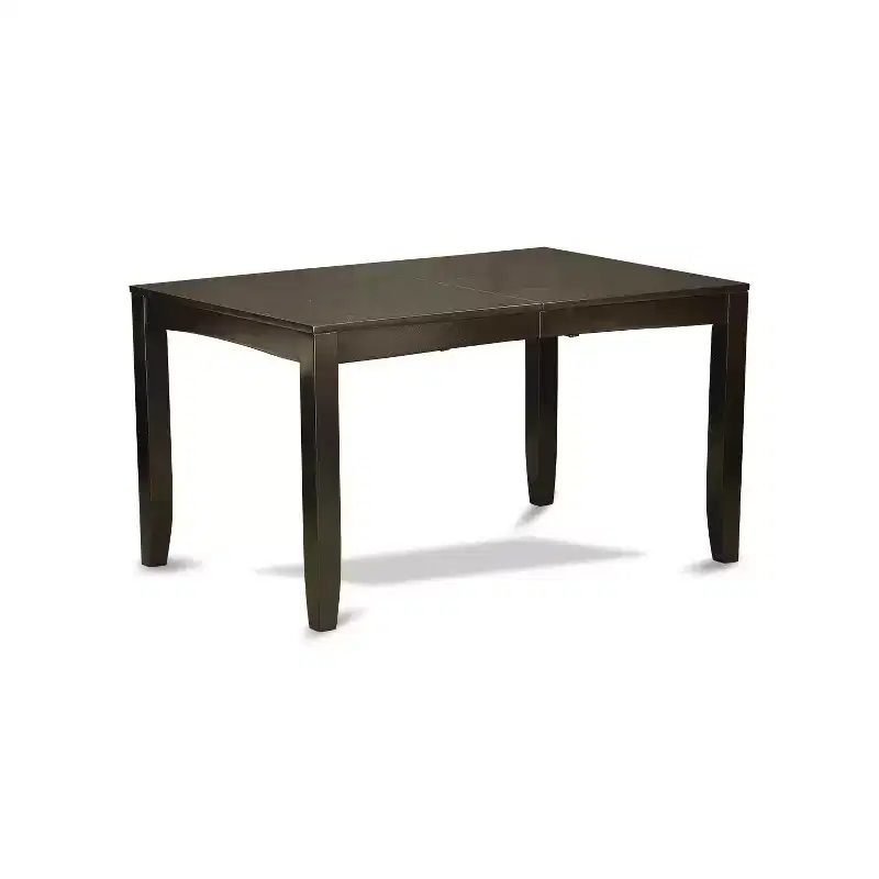 HomeStock Dining Table Set 6 Chairs Butterfly Leaf Wood Table