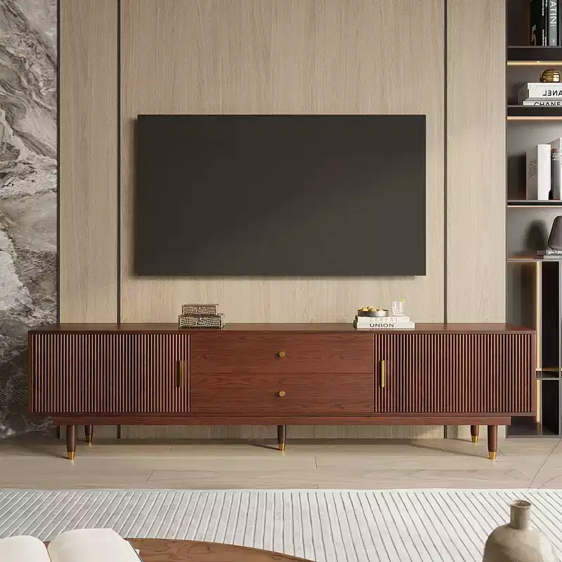 JVNOXK-Medieval Modern TV Stand Entertainment Center with Storage Drawers, Living Room Bedroom Media Cabinet