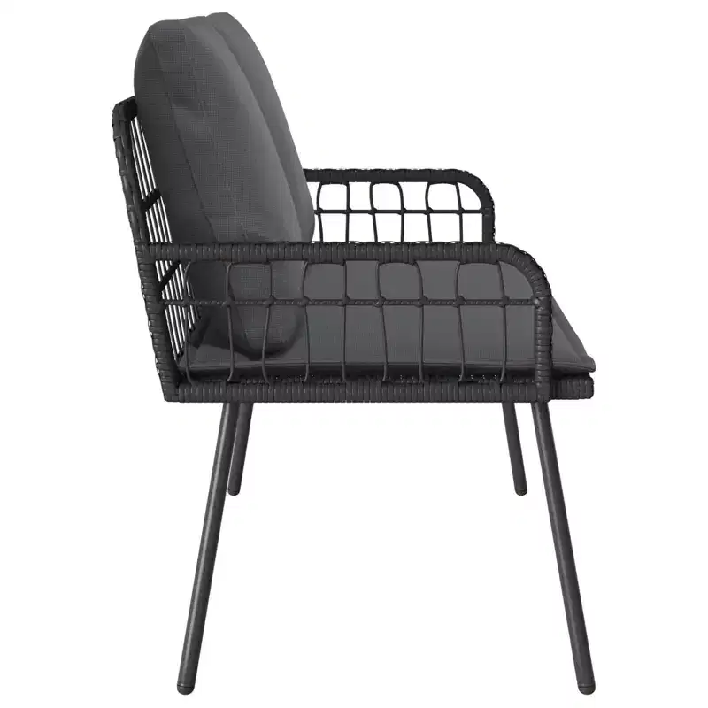 vidaXL Garden Bench Anthracite 44.88 x 25.20 x 35.43 in Steel